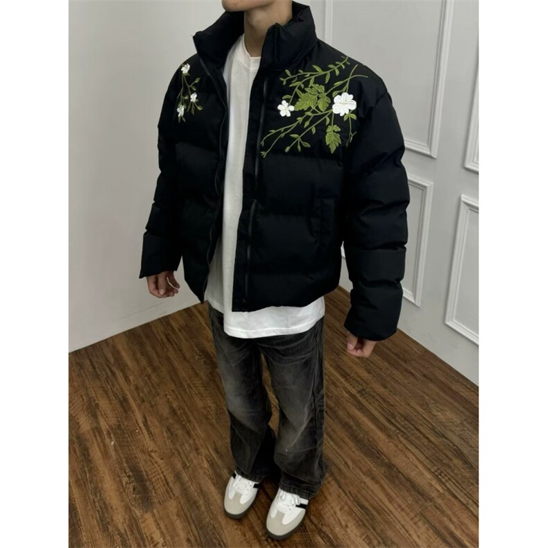 2025新款冬季棉服棉衣男生加厚保暖面包服运动休闲潮牌帅气外套图片