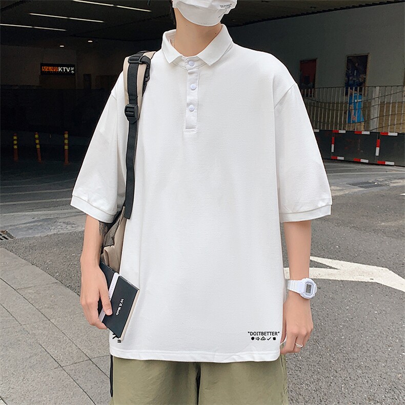 PL57002-P35翻领短袖polo衫男大码胖子半袖t恤男有领保罗衫模特，男装Polo衫，电商A040