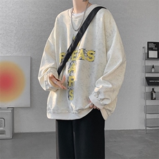 现货WY10082-特P45控88春季新款扎染高品质百搭大码圆领卫衣，男装卫衣，电商A059