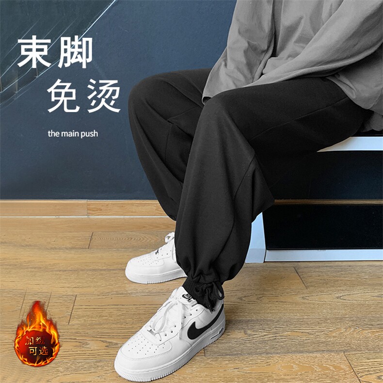 2023秋冬舒适百搭港风休闲卫裤WK525-1特批25-加绒特批33,男装休闲裤,星座718-1