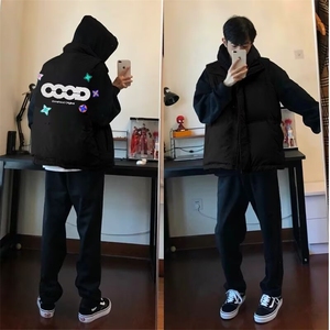 1506/QA2140/P56街头黑色俄式双帽卫衣男款秋冬设计感图片