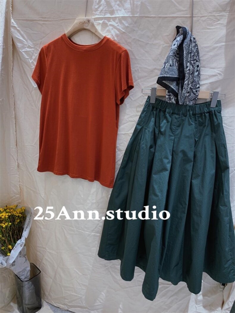 多色 彩T圆领.v领，其它，25Ann·Studio