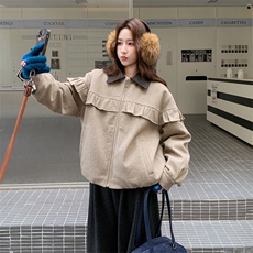 新款现货2152-P265-K395白鸭绒90绒保暖派克服休闲减龄宽松休闲，女装派克服，网红馆