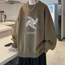 半高领毛衣男士大码针织衫男毛线衣男M18112-P45加绒款-P65，男装针织衫/毛衣，电商A040