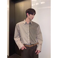 1506/QS2280/P37男士通勤条纹休闲衬衫商务百搭时尚帅气衬衣，男装衬衫，星座1506