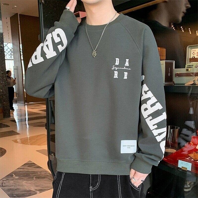 71946-P45 春季休闲时尚卫衣男长袖打底衫图片