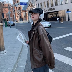 网图男女同款外套新款季复古夹克机车美拉德潮牌PY829-特P60，男装夹克，电商C216
