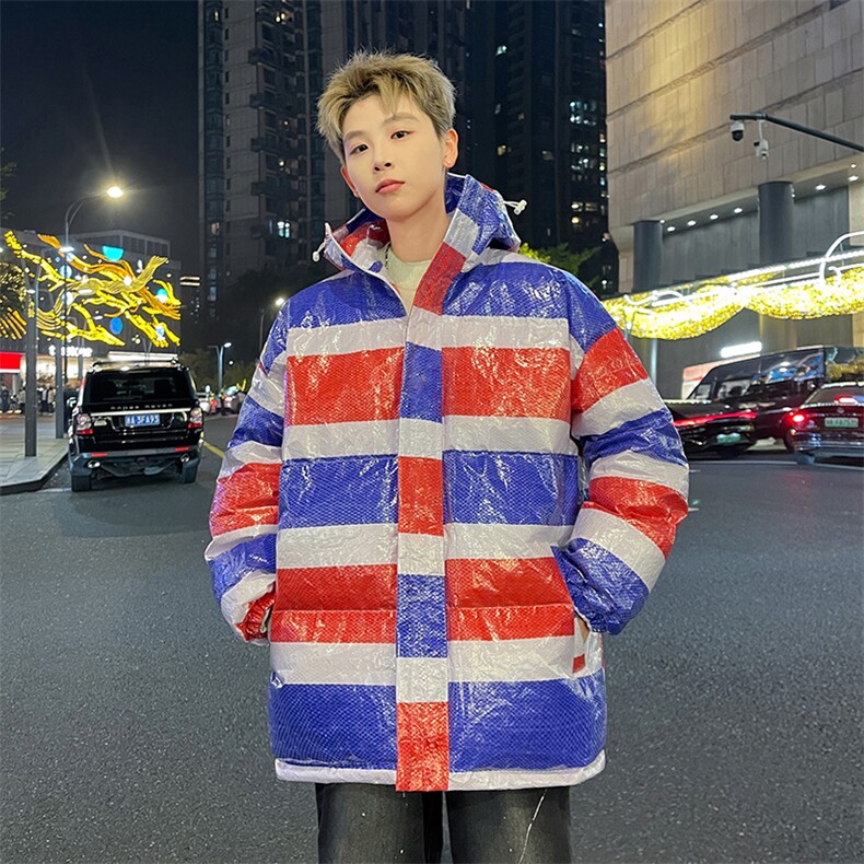 潮流三色雨布连帽保暖棉衣防风防水面包服Y126特P88无差价。控128,男装棉衣,星座906（原电商a316-1）
