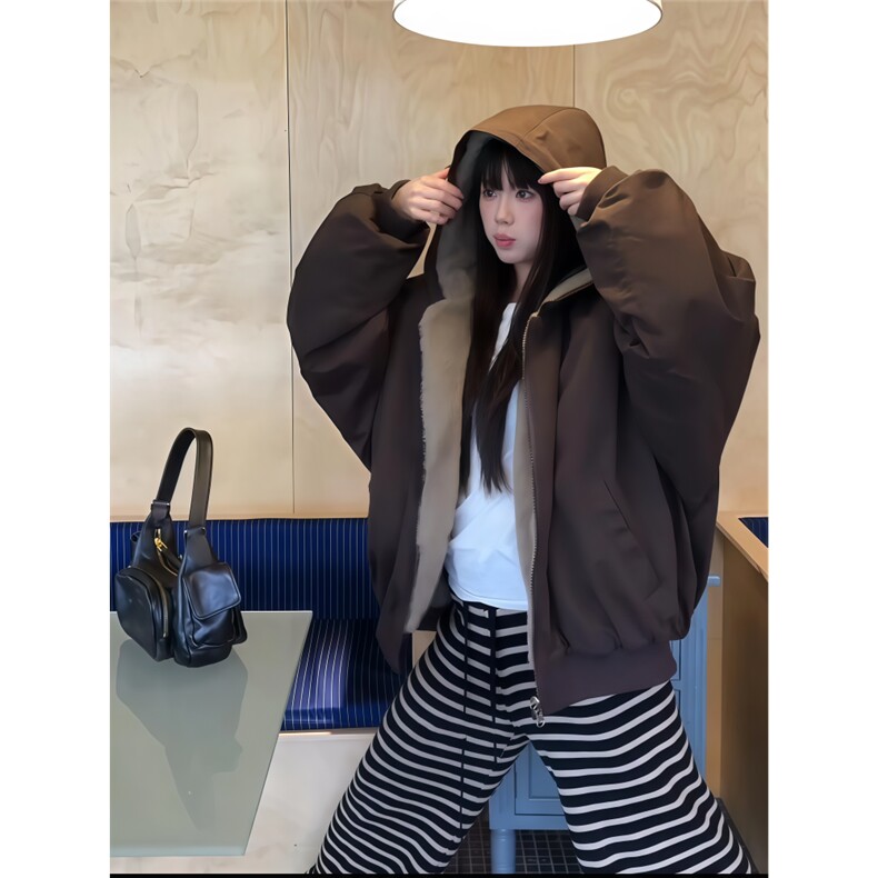 双面穿兔毛绒棉衣冬季连帽棉衣cleanfit棉服外套网图MY922-P105,男装棉衣,星座1001-1
