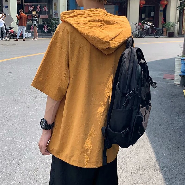 新款连帽卫衣男夏季超火cec宽松短袖港风T恤ins潮流抖音4390-p35,男装T恤,星座1008-2