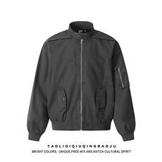 W10542-P75网图现货新款设计感宽松百搭棒球服夹克外套高品质，男装夹克，星座1608