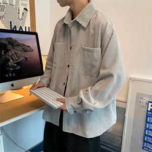长袖衬衫男开衫外套夹克衬衫C67P46图片
