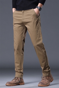 四季款纯棉休闲裤直筒时尚男装长裤棉裤男装休闲裤K138-p45外贸图片