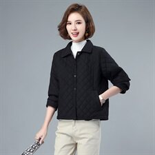 时尚百搭短款棉衣，女装棉衣/棉服，小林双子