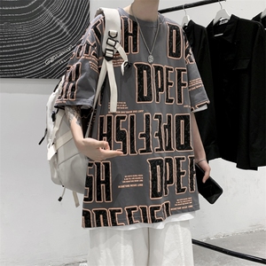 特P20控39 高品质 夏季新款复古纯棉印花圆领短袖T恤 TC02图片