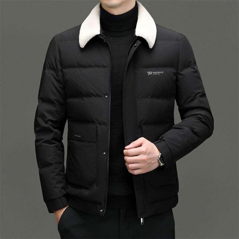 DF23552钱塘2020-2冬季厚款时尚休闲百搭中年男士羽绒服P283,男装羽绒服,钱塘207-2