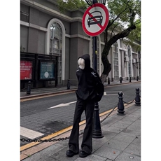 ins气质文艺百搭时尚新款潮流日系简约华棉复合刺绣卫衣流行慵懒，男装卫衣，星座506A