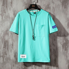 DX24062-P25大口袋百搭短袖t恤男大码半袖体恤上衣服，男装T恤，电商A040A