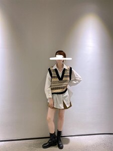 双面牦牛绒马甲图片