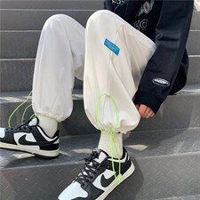 2023新款学院风夏季运动长裤韩版ins潮流宽松百搭卫裤K4354-P37，男装休闲裤，星座512-2