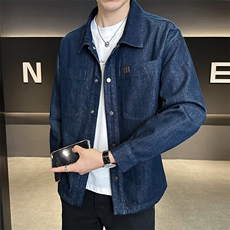 牛仔外套男2025新款春秋季衬衫式宽松偏大夹克C317-JK1682-P135，男装夹克，电商C317