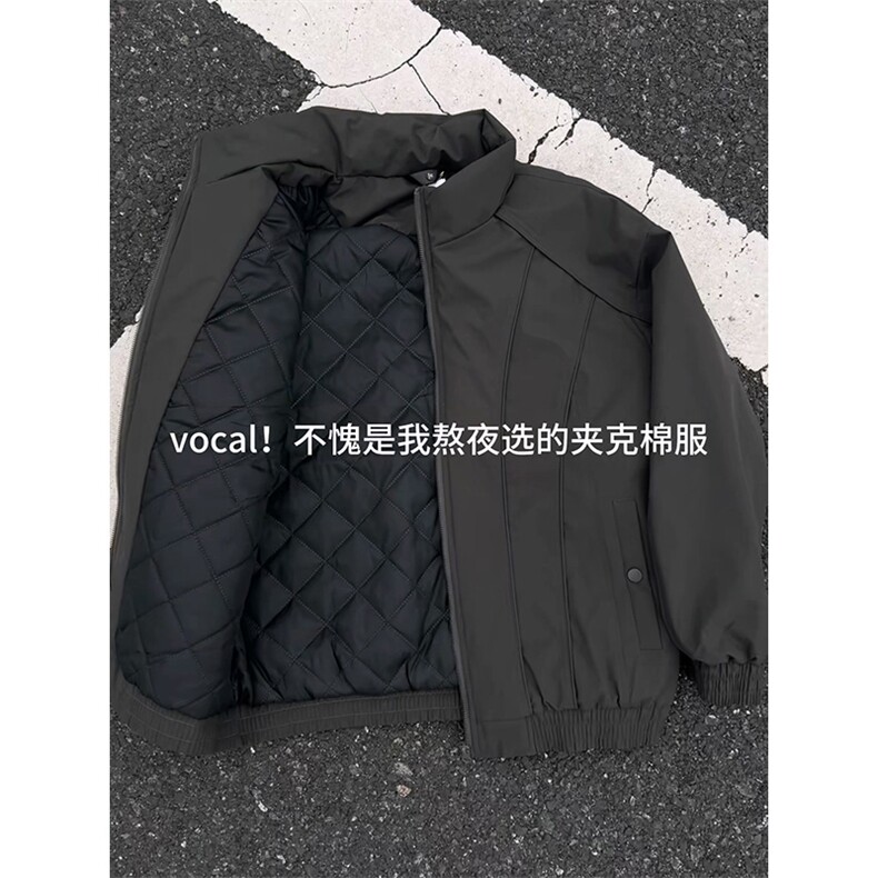 现货美式休闲加厚雪山棉衣夹克外套立领纯色三防户外工装棉服,男装夹克,电商A486