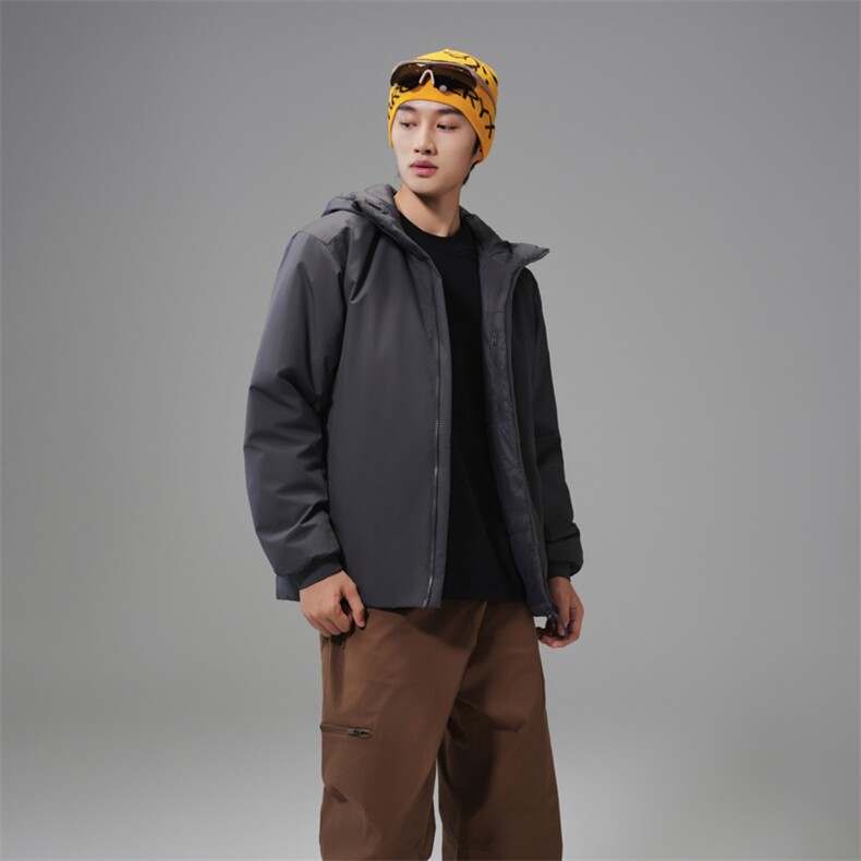 得物潮流高品质冬季连帽加绒加厚棉衣撞色棉服外套MY5568-P95,男装棉衣,星座610B-1