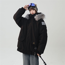 中性风连帽可脱卸毛领工装棉衣男大码潮流棉衣男MY77917P138控198，女装棉衣/棉服，星座226-1