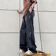 裤子男高街潮ins潮牌直筒休闲长裤潮流韩版k500-P40，男装休闲裤，星座308B-2