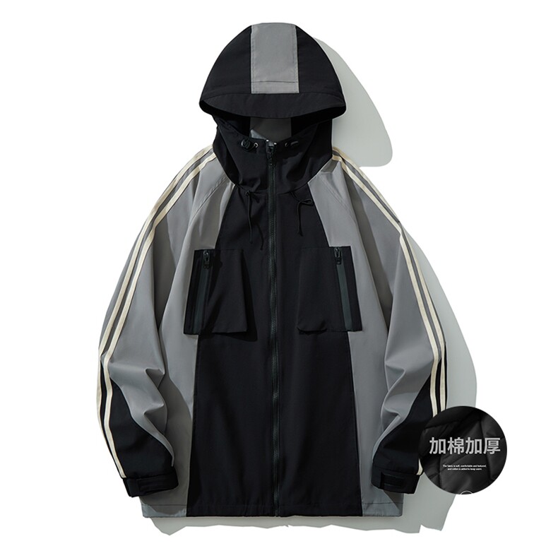 冲锋衣棉衣夹棉加厚夹克保暖外套HY397JRP105 常规HY397P95图片