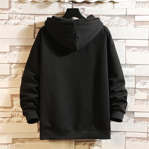 A115-P45拉链连帽卫衣男士大码宽松棒球服男外套男 转墙图片