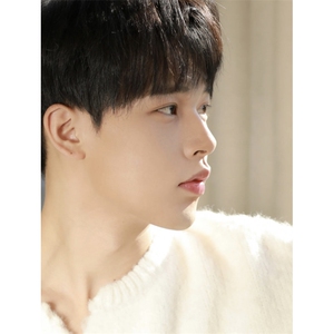 美式复古V领毛衣 宽松慵懒风高级感马海毛针织衫外套潮男LF01 P60图片