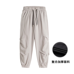 新复合面料夏季港风冰丝裤设计小众百搭冰丝防水休闲裤K5000 P40图片