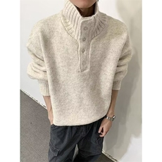 宽松高领针织衫男毛衣A87-P72，男装针织衫/毛衣，电商D312
