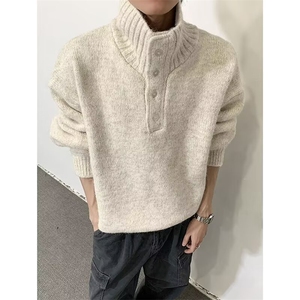 宽松高领针织衫男毛衣A87-P72图片