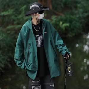 春秋citboy日系工装连帽外套学生夹克防水中性户外冲锋衣W9261