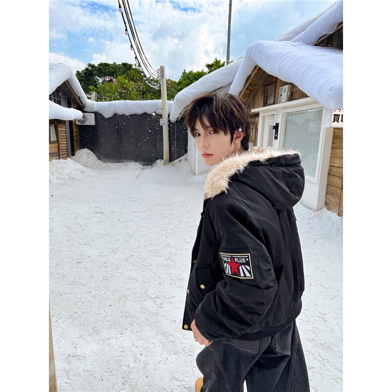 有货DM5036-特批100豹纹毛绒内胆座山雕棉服外套男女冬,男装棉衣,星座603-2