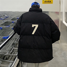 港风秋冬新款保暖立领宽松棉服外套男MY62051P95控118，男装棉衣，电商A268A