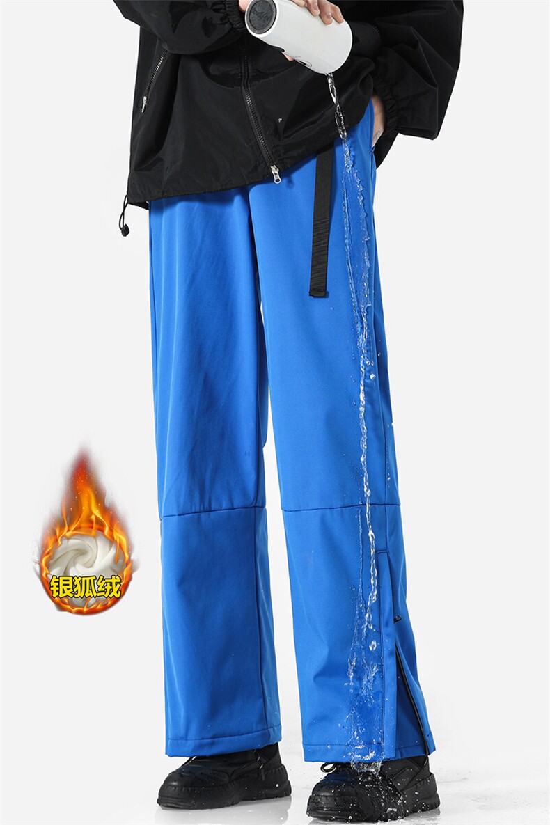 冬季穿搭潮流多巴胺滑雪裤男加绒保暖防水登山裤K1002J加绒-P75,男装休闲裤,电商A001