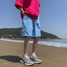 2025新款多巴胺速干侧边分割短裤大码M~4XLXZ604-DK203-P35控48，男装牛仔裤，星座604