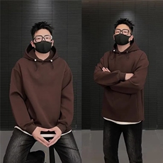 2025春秋美式潮流连帽卫衣男士简约百搭宽松显瘦重磅长袖上衣，男装卫衣，星座1210-1