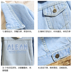 牛仔夹克男大码牛仔外套男茄克NJ77291-P60，男装工装外套，电商A040A