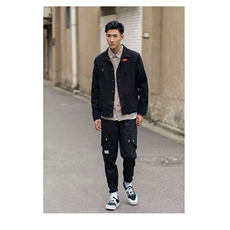 1506-1/JX061/P45牛仔外套男潮牌工装夹克干活耐磨脏劳保工作服，男装工装外套，星座1506-1