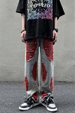 B221个性男女美式ins高街小众破洞牛仔裤子LK22039-P65控88，男装牛仔裤，电商B221