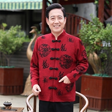酒红色男加绒