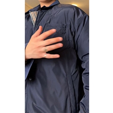 抖音--哈BER--纯色内格纹设计感重磅棉服外套my686-TP205，男装棉衣，电商A089-1