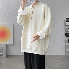 黑色针织开衫外套男慵懒高级感情侣装拉链毛衣春秋季oversize夹克，男装卫衣，电商B312
