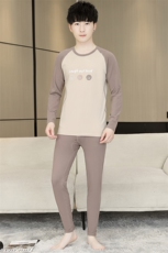 秋衣秋裤男士保暖内衣秋冬季薄款抗菌莱卡棉套装TZ3602-P50，男装棉衣，星座310B-3