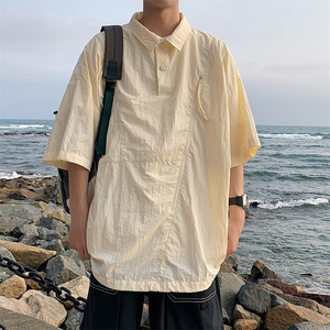 夏季潮流休闲衬衣宽松大码短袖衬衫A161-1704-P40图片