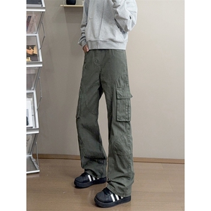 B221 美式ins暗黑高品质多口袋休闲工装裤子 LK24371-P70控98图片